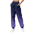 thumbnail image 3 of Womens Gradient Sweatpants Casual Loose Trousers With Pockets High Waist Pants, 3 of 3