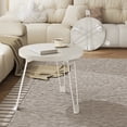 thumbnail image 1 of LSLJS Petite Table Pliante Table Ronde Mobile Petite Table Basse Pliante Petite Table à Manger Convient pour une Utilisation à Côté du Sofa, Petites Tables en Panneau Composite Meubles de Salon, 1 of 6