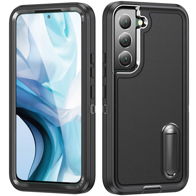 for Samsung Galaxy S22+ 5G Case, Samsung Galaxy S22+ Phone Case with Built in Kickstand, Shockproof/Dustproof/Drop Proof Heavy Duty Military-Grade Rugged Protective Cover for Samsung Galaxy S22+ 5G