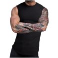 thumbnail image 1 of Timegard Tank Tops Men Crewneck Sleeveless Comfy Solid Color Casual Slim Fitting Tee Shirts Blouse, 1 of 5