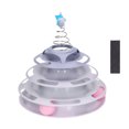 thumbnail image 2 of Cat Toy Roller Kitten Toys,4  Turntable Kitty Toys Roller Boredom Interesting Interactive Cat Toy Physical Exercise Puzzle Kitten Toy With Spring Star For Kitten Supplies, 2 of 8