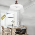 thumbnail image 1 of Dvkptbk Fan Light Ceiling Fan with Lights Enclosed Low Fan Light Ceiling Light with Fan Hidden Fan Delier with Remote Control Fans, 1 of 9