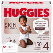 Huggies Skin Essentials Baby Diapers, Size 4 (22-37 lbs), 150 Count