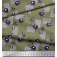 thumbnail image 3 of Soimoi Velvet Fabric Bird,Coconut Tree & Elephant Kids Printed Craft Fabric by The Yard 58 Inch Wide, 3 of 3