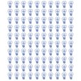 thumbnail image 1 of 100Pcs Paper Clips Small Cute Light Bulb Special Shaped Metal Office Supplies for Notes Blue, 1 of 14
