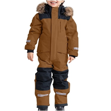 2025 Snowsuit Children'S Boys Ski Boy Easter Shirt Suit Thermal Ski Overall Winter Warm Snow Overall Windproof Winter Suit With 2T Romper Removable Hood Mud Suit Outdoor Softshell Suit