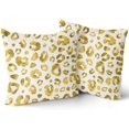thumbnail image 2 of Yellow Grey Leopard Print Pillow Covers 16X16 Inch Watercolor Gray White Cheetah Decorative Pillow Cases Animal Square Throw Pillow Case Set of 2 Home Decor For Sofa Living Room Bedroom Bed Cushion, 2 of 5