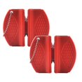 thumbnail image 1 of Oleegame 2PC Tomato Slicer And Lemon Slicer Mini Ceramic Rod Tungsten Steel Camp Pocket Kitchen Knifes Sharpener Tool Red, 1 of 3