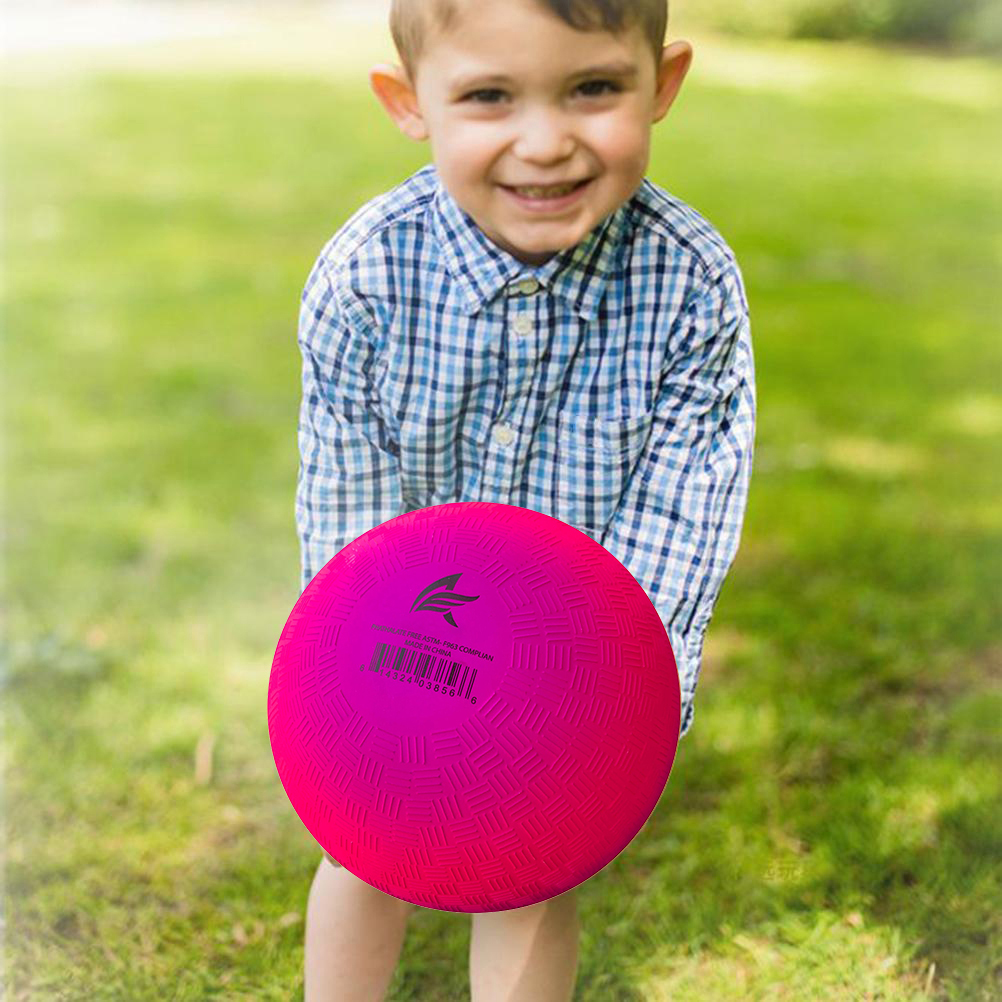 8.5 Inch Gradient Rainbow Playground Ball for Kids Soft PVC Bouncy Kick Ball for Backyard Park and Beach Outdoor Fun
