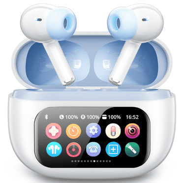 VEATOOL G01 Wireless Earbuds with Smart Touch Control, ANC+ENC Noise Cancellation, 40H Stereo Deep Bass, IPX7 Waterproof Rating, 5 EQ Modes