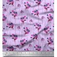 thumbnail image 1 of Soimoi Satin Silk Fabric Flower Artistic Fabric Prints by Yard 42 Inch Wide, 1 of 3