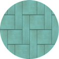 thumbnail image 1 of Ahgly Company Machine Washable Indoor Square Transitional Mint Green Area Rugs, 3' Square, 1 of 7