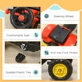 thumbnail image 4 of Aosom 3 in 1 Kids Ride On Excavator Toy with 6 Wheels, Bulldozer with Controllable Cargo Trailer & Easy Pedal Controls, 4 of 10
