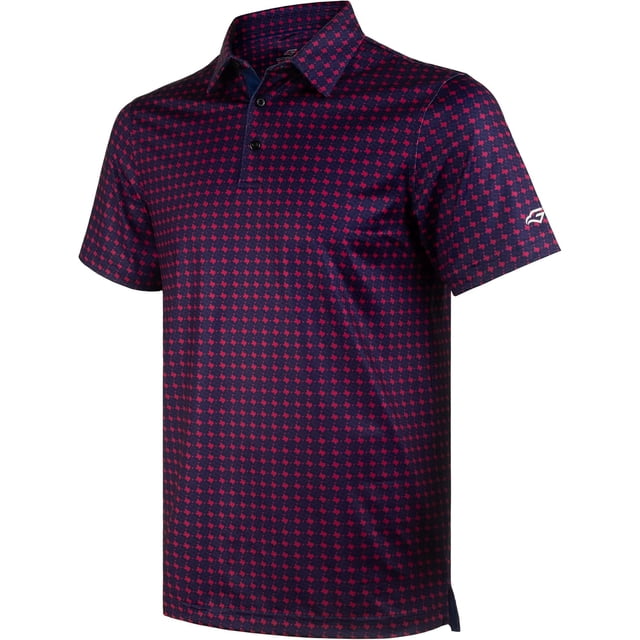 Polos de Golf pour Hommes à Manches Courtes, Évacuation de l'Humidité, Coupe Sèche, Motifs Imprimés, Polo de Performance à Col, Polos de Golf pour Hommes
