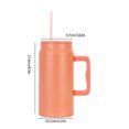 thumbnail image 3 of TIMIFIS Stainless Steel Insulated Mug Large Capacity Stainless Steel Straw Insulated Travel Mug with Leak Proof Lid and Handle Capacity 1500Ml Kitchen Gadgets, 3 of 6