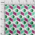 thumbnail image 2 of oneOone Rayon Green Fabric Geometric Fabric For Sewing Printed Craft Fabric By The Yard 56 Inch Wide, 2 of 4