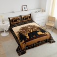 thumbnail image 4 of Erosebridal Ensembles de Literie Farmhouse Ours Très Grand avec Couette, Insert de Couette Brun, Décor Thème Rustique, Réversible 3 Pcs, 4 of 8