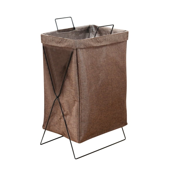 Mefallenssiah Panier à Linge Imperméable, Grand Panier à Linge avec Poignée en Métal, Panier de Rangement Pliable pour Jouets et Vêtements pour Buanderie, Salle de Bain, Salon