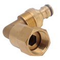 thumbnail image 4 of Pipe Elbow Fitting, Leakage Proof Anti Deformation Brass 3/4in Female Thread Hose Elbow Connector  For Garden Watering, 4 of 8