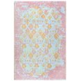 thumbnail image 1 of Alfa Rich 7x10 Tapis Réversible Rose Orange Turquoise pour Décoration de Chambre Lavable en Coton Adapté aux Animaux, 1 of 4