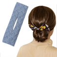 thumbnail image 2 of TISHITA Women Summer Deft Bun Print Hair Bands Rope Headband Hairpin Accessories R R, 2 of 7