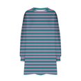 thumbnail image 4 of RXIRUCGD Chandail en Molleton Oversize à Col Rond pour Femmes Imprimé Manches Longues Tunique, Marine, Taille : S, 4 of 5