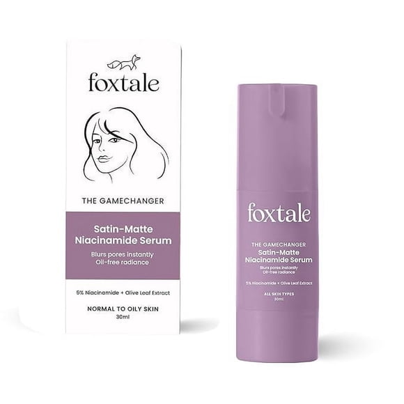 Foxtale Sérum pour le Visage à 5 % de Niacinamide / Atténue les Imperfections et les Marques d'Acné / 30 ml