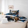 thumbnail image 5 of YST Leopard King Comforter Set - 7-Piece Blue Rose Bedding Ensemble, King, 5 of 5