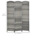 thumbnail image 3 of HOMCOM Cloison Pliante de 6 Pi, Paravent pour Bureau à Domicile Chambre, 3 of 10