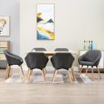 thumbnail image 1 of vidaXL Dining Chairs 6 pcs Dark Grey Fabric, 1 of 5