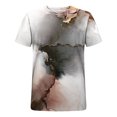 thumbnail image 5 of Qertyioot T-shirt à Manches Courtes Imprimé pour Hommes à Col Rond Décontracté Mode Manches Courtes Été Liquidation, 5 of 5