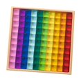 thumbnail image 2 of Tachiuwa Acrylic Cubes Blocks Set Clear Rainbow Acrylic Gemstone Cubes for 100pcs, 2 of 9