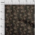 thumbnail image 2 of oneOone Velvet Brown Fabric Floral Craft Projects Decor Fabric Printed By The Yard 58 Inch Wide, 2 of 5