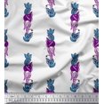 thumbnail image 1 of Soimoi Polyester Crepe Fabric Leaves & Floral Block Decor Fabric Printed Yard 42 Inch Wide, 1 of 4