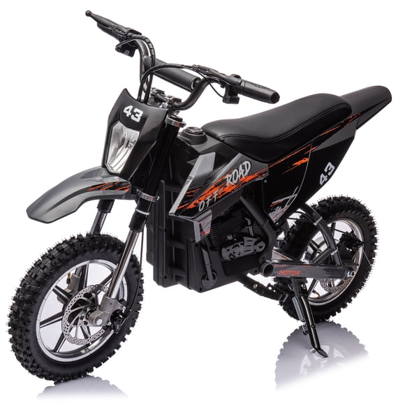 CazToi 36V 500W Kids Electric Dirt Bike 15.5mph Off-Road Motorcycle Motocross Bike for Kids 14+