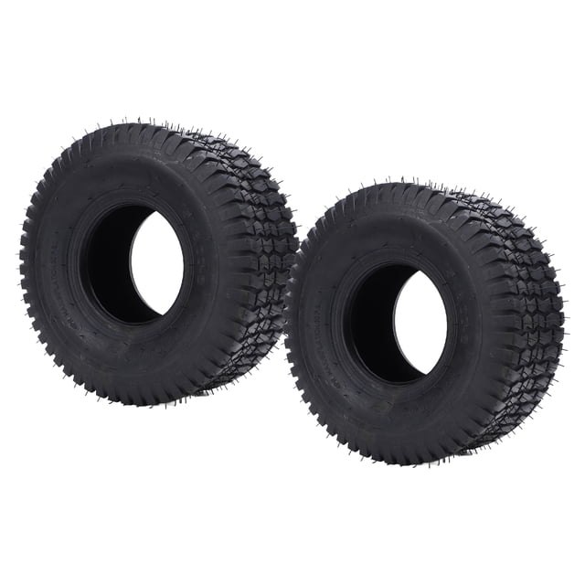 Mower Tires, Puncture Resistant 15x6.00-6 Tires Riding Mowers Tyre for Lawn Tractor