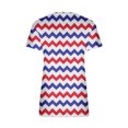 thumbnail image 4 of Birdeem Fashion Womens Middle Sleeve V-Neck Print Casual Summer Tops, 4 of 5