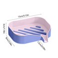 thumbnail image 3 of Qocolhg Deals of The Day! Double Layer Soap Box Non Perforated Wall Mounted Household Bathroom Drains Rack Bathroom Minimalistly Soap Box Free Installation Back Sticker, Christmas Birthday Gifts, 3 of 6