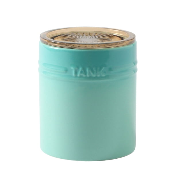 Qeeadeea/French Gradient Ceramic Sugar Pot With Lid, Solid Sugar Bowl With Spoon, Porcelain Spice Jar, Kitchen Decoration Storage-green-400ml/14oz