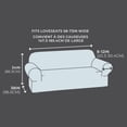thumbnail image 4 of SmartFit Waterproof Stretch Loveseat Slipcover, Textured Fabric, 1-Piece, Linen, 4 of 9