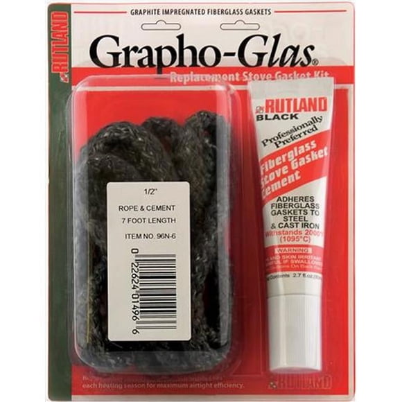 RUTLAND Grapho-Glas 7' x 5/8" Rope Gasket Replacement Kit