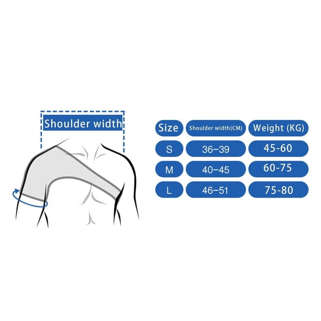 Double Shoulder Brace Protector Men & Women Adjustable Bandage Sports Shoulder Brace Support Chest Harness M