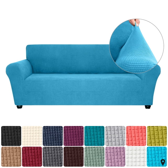 Amdohai Stretch Sofa Slipcover Spandex Anti-Slip Soft Couch Sofa Cover 3 Seater