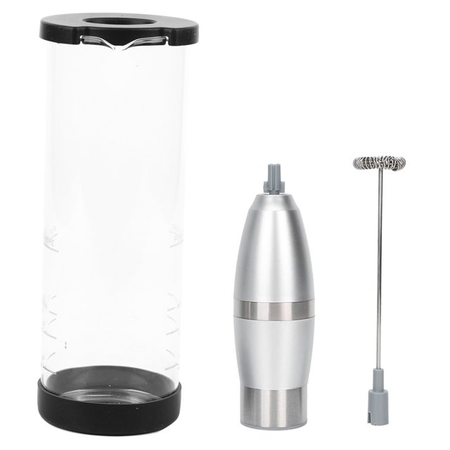 Stainless Steel Electric Milk Frother Egg Beater Automatic Glass Mixing Cup Kitchen Tool