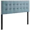 thumbnail image 1 of Modway Lily Biscuit Tufted Full Performance Velvet Headboard, Light Blue, 1 of 8