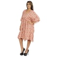 thumbnail image 3 of Moomaya Caftan Court pour Femmes, Robe de Nuit de Couverture, Robe Caftan, Manches Kimono, Tenue de Plage, 3 of 6