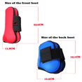 thumbnail image 2 of Horse Leg Front Hind Leg Tendon Protect Equestrian, PU Shell and Neoprene - White, 2 of 8
