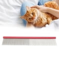 thumbnail image 4 of Peigne de Toilettage pour Chiens, Peigne en Acier pour Animaux de Compagnie Sûr, Poignée Ergonomique, Massage Réutilisable Empêche l'Électricité Statique pour les Races à Poils Longs, Rouge 16cm / 6,3in, Violet 19cm / 7,5in, Bleu 22cm / 8.7in, Vert 13cm / 5,1in, 4 of 8