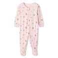 thumbnail image 1 of George Baby Girls' Two-Way Zip Printed Sleeper, 1 of 2