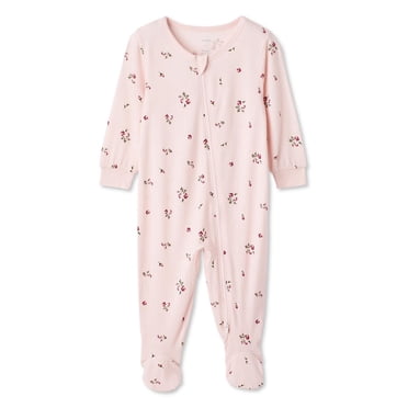 George Baby Girls' Two-Way Zip Printed Sleeper